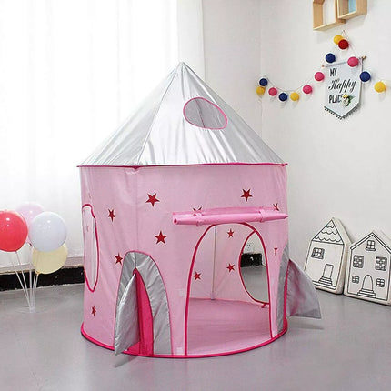 3 In 1 Play Tent Kids Toddlers Crawl Tunnel Pop Up Playhouse Ball Pit Play Tent Pink