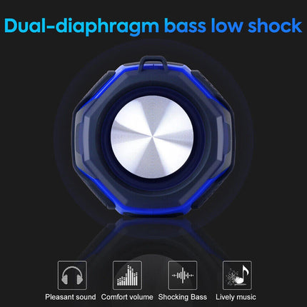 20W Bluetooth Speaker TWS Stereo Bass Subwoofer Speaker Support USB TF FM