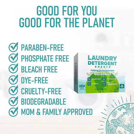 100 Sheets Laundry Detergent Eco-friendly Ultra Concentrated Washing Sheet