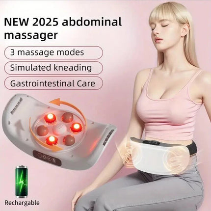Electric Wireless Abdominal Massager for Fat Burning & Digestion with 3 Massage