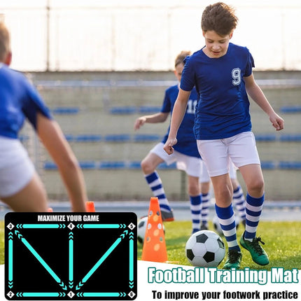Soccer Footwork Equipment Soccer Training Mat Football Footstep Carpet Anti-Skid