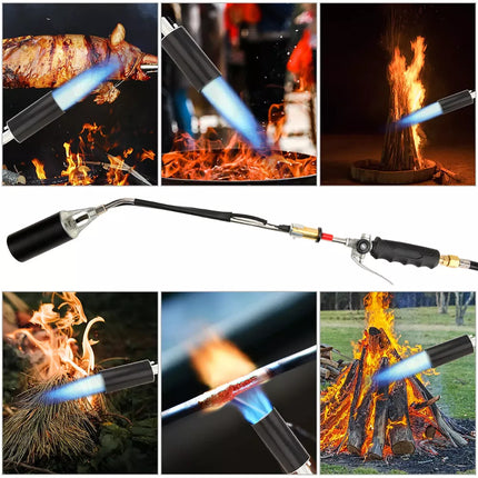 2M Hose Propane Weed Burner Kit Shrub Grass Killer Propane Gas Weed Burner Torch