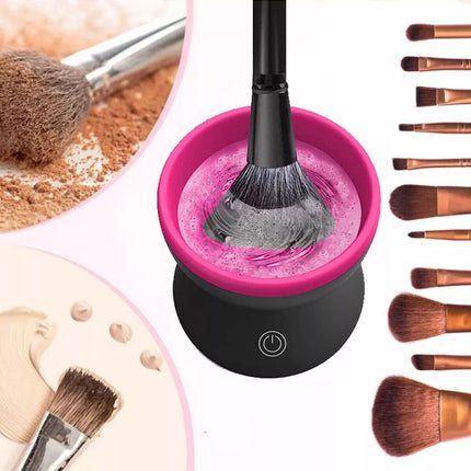 Electric Makeup Brush Cleaner USB Automatic Spin Cosmetic Cleaning Brushes Tool