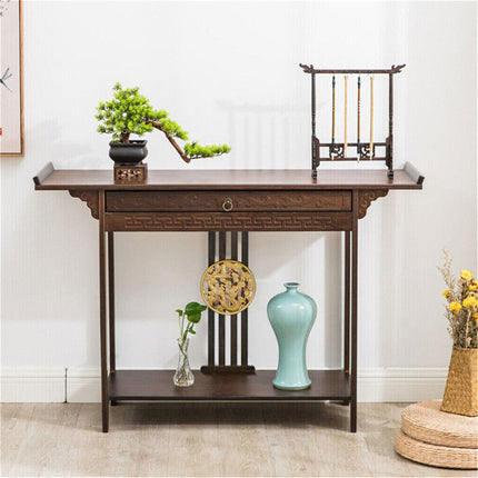 High Polish Narrow Console Table Hallway Table Entry Decor With Storage Drawer