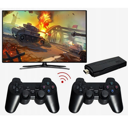 Retro 4K HDMI Game Stick Console Plug Play 35000+ Games 2 Wireless Controllers