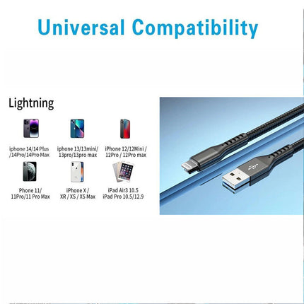 Black MFi Certified USB Charging Type-C Lightning Cable For Apple iPhone 14 13