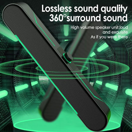 Wired PC Speakers LED Computer Stereo Speaker USB Powered for Desktop PC Laptop