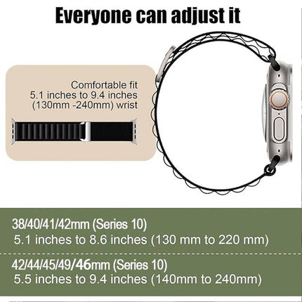 For Apple Watch Band Series 11 42mm SE 3 40mm iWatch Strap Nylon Alpine