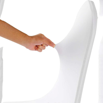 10PCS White Chair Covers Full Seat Covers Spandex Lycra Stretch Party Wedding