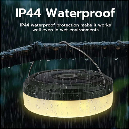 Extractable 10m Solar LED Camping String Lights Tent Garden Warm & Coloured