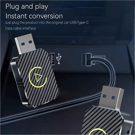 Wireless Apple Carplay Android Auto Adapter for iPhone Car Play Plug & Play