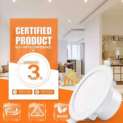 IC-4 Rated LED Downlight 9W 3CCT Adjustable Ceiling Light 9cm Cut out