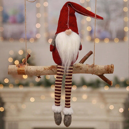 3 Pieces Decorations Window Decoration Christmas Faceless Doll Santa Claus Ornaments