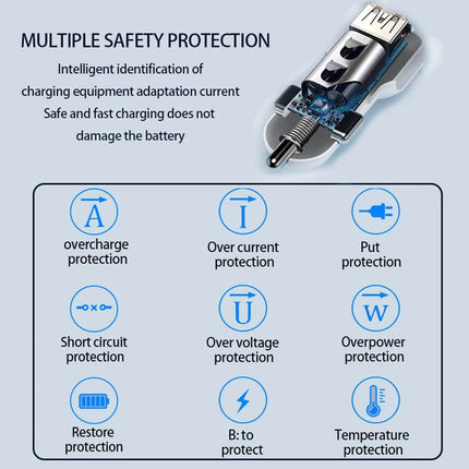 12V 24V 8 Port Multi USB C Car Charger Type-C PD QC3.0 Fast Charging Station