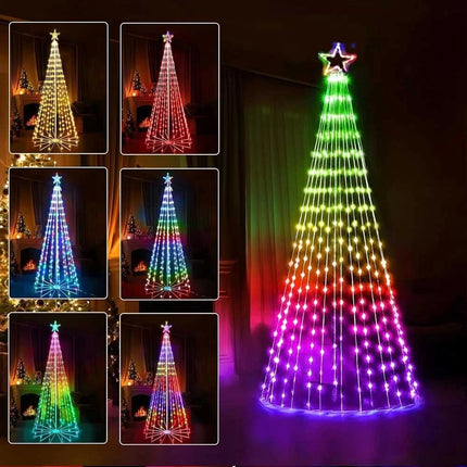 Waterfall Christmas Tree Lights 200 LED String Light Lighting Wall Yard Garden