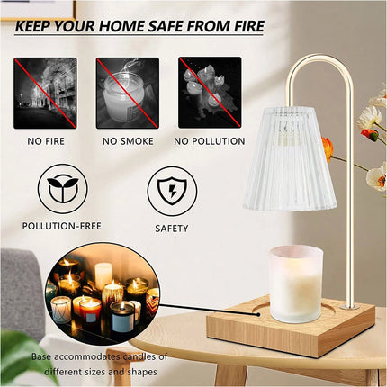 Aromatherapy Melting Wax Lamp Dimmable Night Light Table Candle Warmer Lamp