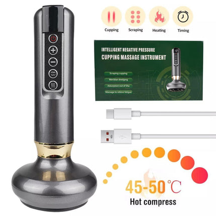 Electric Cupping Massager Vacuum Suction Cup GuaSha Anti Cellulite Beauty Health