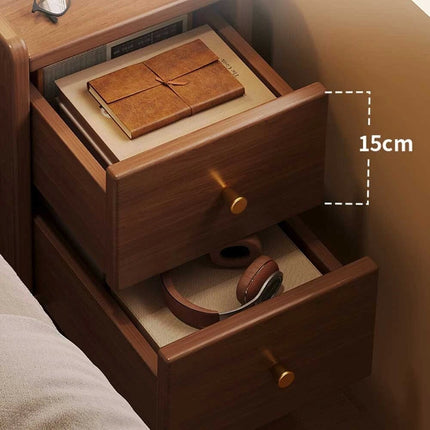 Super-Slim Nightstand Bedside Table Bedroom Drawers End Table Cabinet Storage