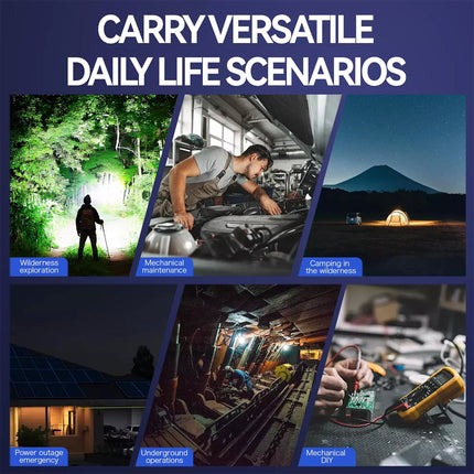 Rechargeable Work Light 360° Rotating Portable COB Versatile Waterproof Flood