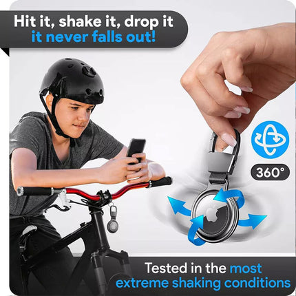 4 Pcs For Apple AirTag Heavy Duty Metal Magnetic Case Air Tag Shell Shockproof Cover