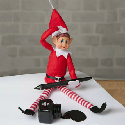 2pk Christmas Naughty Elves Set Original Elf Boy Girl Soft Doll Xmas Decoration