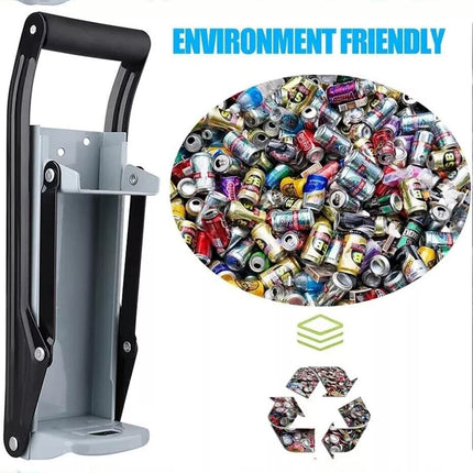 Can Crusher 16oz Beer Soda Smasher Aluminium Recycling Wall mount bottle opener