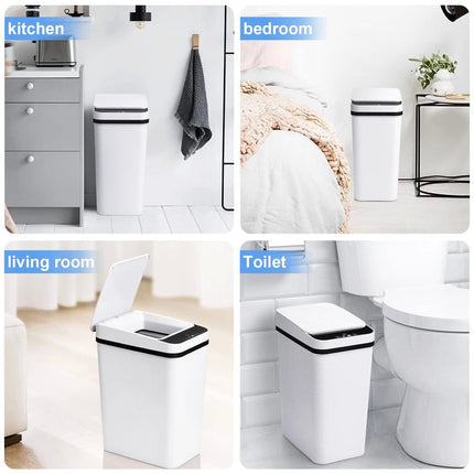 12L Rectangle Kitchen Automatic Dust Sensor Bin Smart Touchless Waste Trash