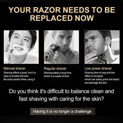 Electric Razor for Men Foil Shaver, Rechargeable Wet Dry Cordless