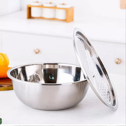 3in1 Multifunction Grater + Drain Basket + Basin Stainless Steel Box Grater Setsf