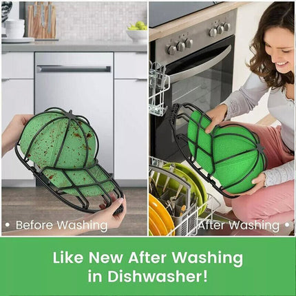 Black 3 Pack Hat Washer Baseball Hat Cleaner Cap Washer Hat Washing Cage Holder Frame
