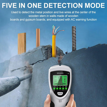 5 in 1 Digital Wall Scanner Multi Material Detector Universal Tester Stud Finder
