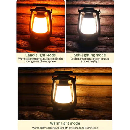 Outdoor Solar USB Rechargeable Camping Lantern Lamp Tent Hiking LED Light Lights