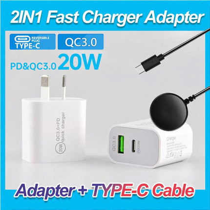 Samsung Galaxy Watch 7 6 5 4 3 Wireless Charger Cable Type C Active