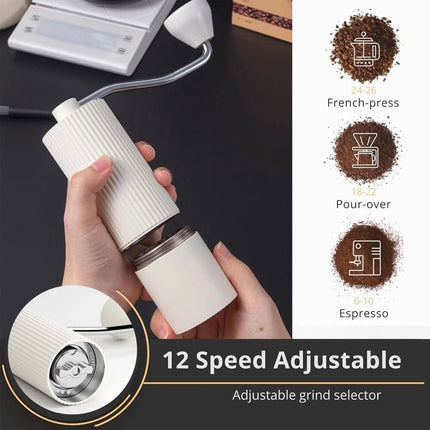 Pour Over Coffee Maker Gift Set Manual Grinder Portable Kettle Hand Bean Filter