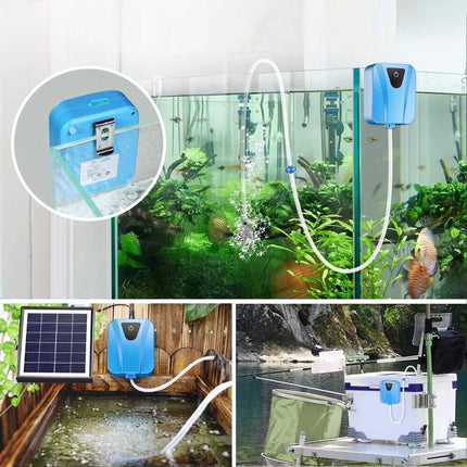 Solar Powered Water Pond Filter Pump Fish Tank Pool Aerator Air Pump Oxygenator