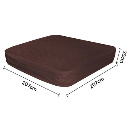 207*207*30 Hot Tub Spa Cover Bag Outdoor Waterproof Dust Protector Square Case