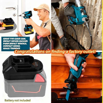 Battery Adapter for Dewalt Milwaukee Replace to MAKITA Battery DM18M Power