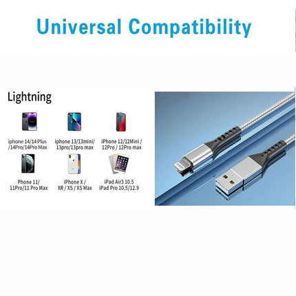 Silver MFi Certified USB Charging Type-C Lightning Cable For Apple iPhone 14 13