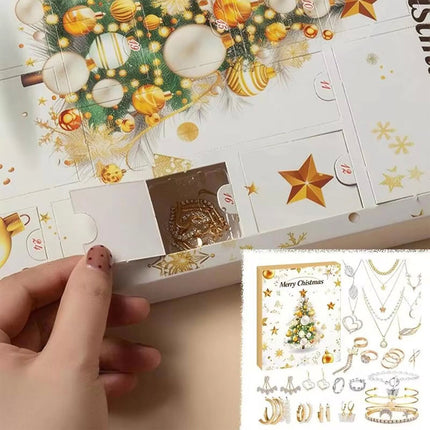 Christmas Advent Calendar Jewelry For Girls 24 Days Xmas Countdown Calendar