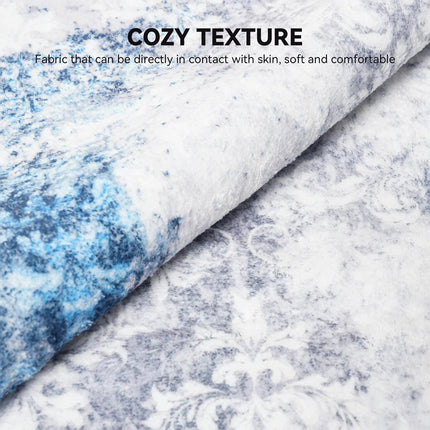 160x200 CM Traditional Vintage Rug 6mm Thick Antibacterial Non-Slip Washable Indoor Outdoor