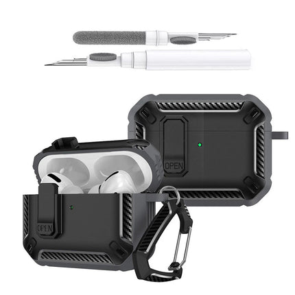 Black For Apple Airpods 4 Case Cover 4th Generation Noise Cancellation With Clean Pen
