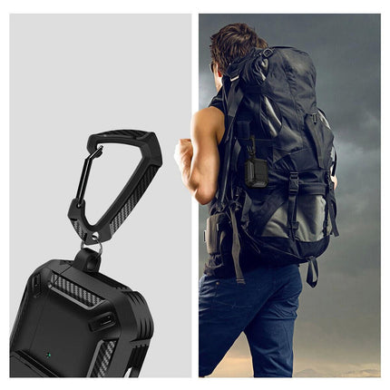 Black Armor Case FOR Apple AirPods Pro, Heavy Duty Shockproof Earphone Protective Cover