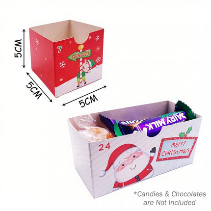 Christmas Advent Calendar Countdown DIY Making Kit Kids Gift Santa Elf Decor