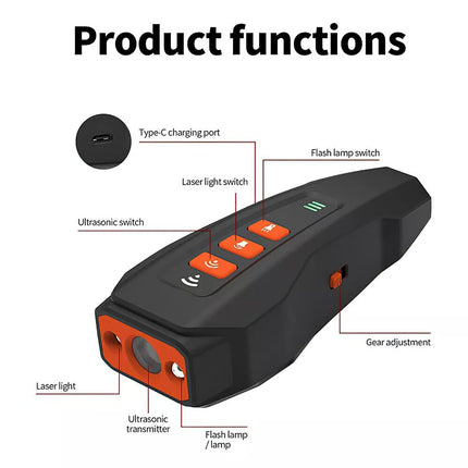 Dark Anti Bark Device Ultrasonic Dog Barking Control Stop Repeller Trainer Train Tool