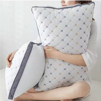 Hotel Quality Cotton Pillows Ultra Plush Home Bed Standard Pillows Twin Pack