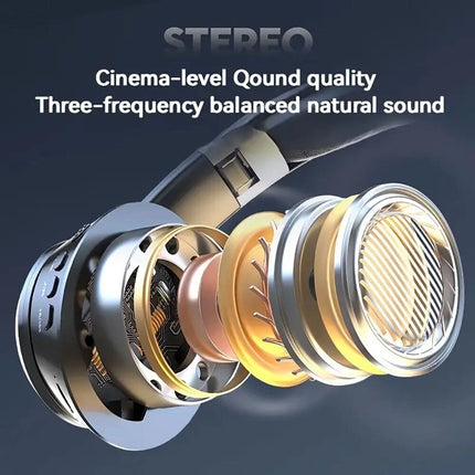Wireless Headphones Bluetooth Earphones Headset Rechargeable with Mic Stock