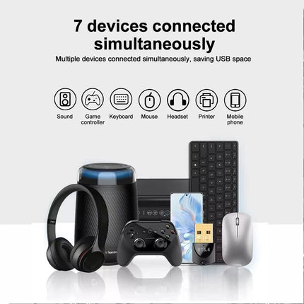 USB Bluetooth 5.3 Dongle Adapter for PC Speaker Wireless Music Audio Receiver