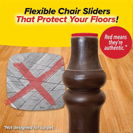 Slider Chair Leg Protector For Hardwood Floors Fits All Shape Chair 48Pcs