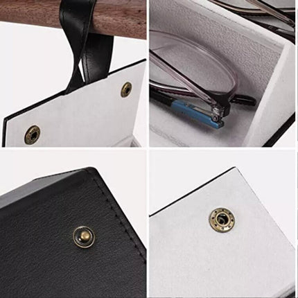 Black 5 Slot Eyeglasses Holder Storage Box Sunglasses Case Glasses Organizer