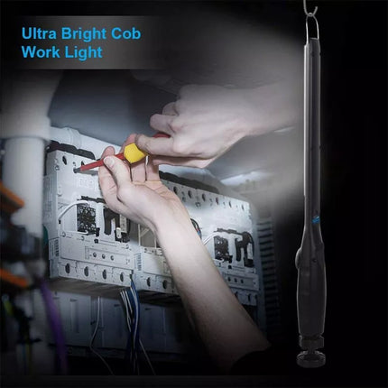2pcs USB Rechargeable LED COB Work Inspection Light Magnetic Repair Lamp w Hook